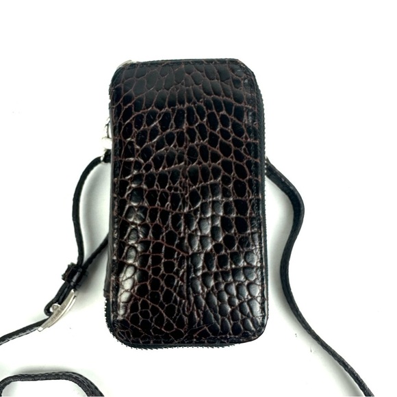 Brighton Crossbody Wallet Leather Vintage Purse Night Out Mini Bag - Picture 3 of 10